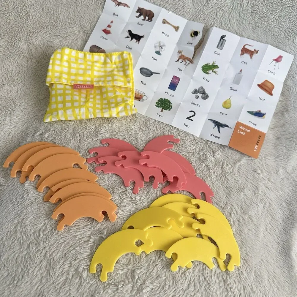 Lovevery Rhyming Rings Complete Learning Toy Set With Storage Pouch - Picture 4 of 5